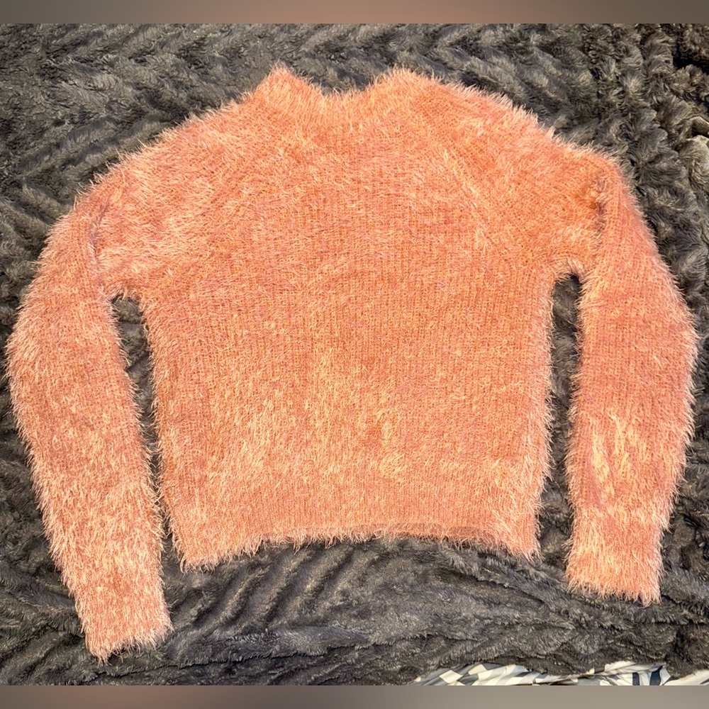 Pink Rose soft fuzzy sweater